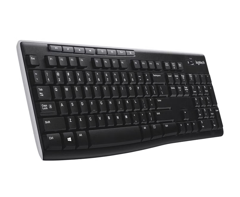 罗技（Logitech）K270 键盘 无线键盘 全尺寸 黑色